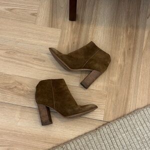Brown Suede Ankle Boots